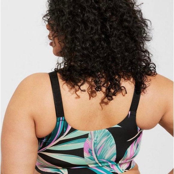 Wire-Free Hi-Impact Zip-Front Sports Bra - Picture 3 of 3